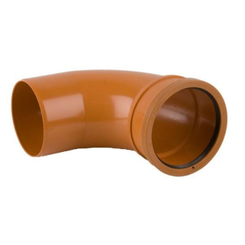 110mm 87.5 Deg S/S Bend Brown 110mm 87.5 Deg S/S Bend Brown