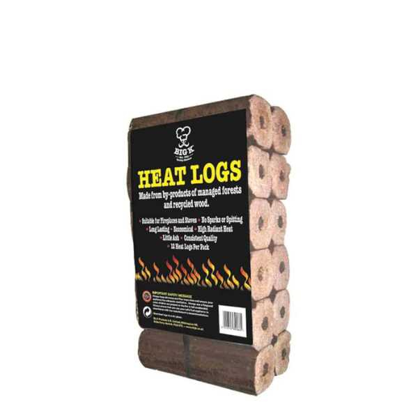 Big K Heatlogs x 12 - 10kg bag